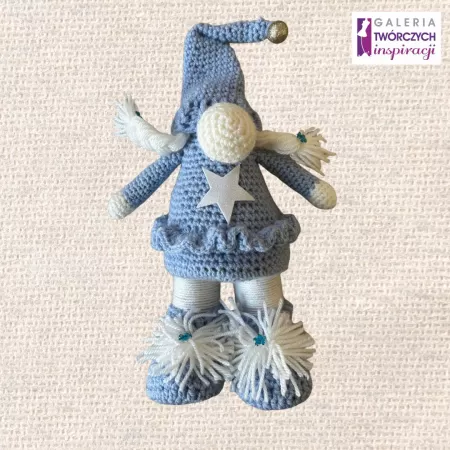 Niebieski Skrzat - Lalka tekstylna 34 cm